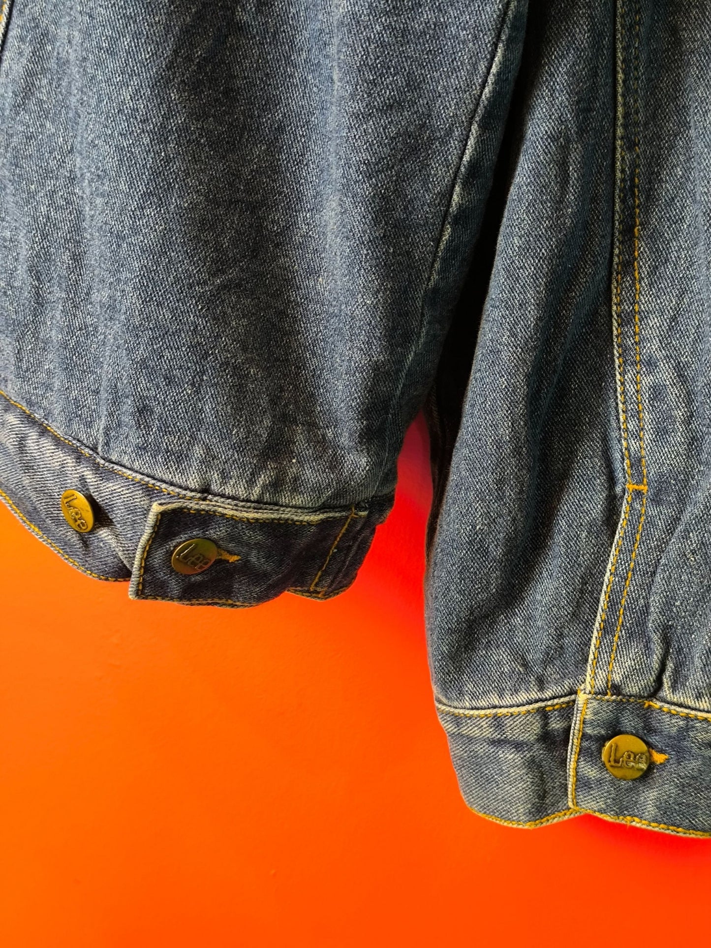 Lee Vintage Sherpa-Lined Denim Jacket with Detachable Collar