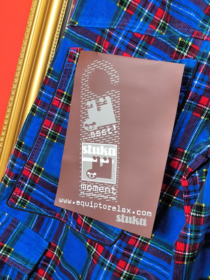 Deadstock STUKA Y2K Wide Leg / Baggy Tartan Corduroy Cargo Pants
90s – Early 2000s Original Streetwear