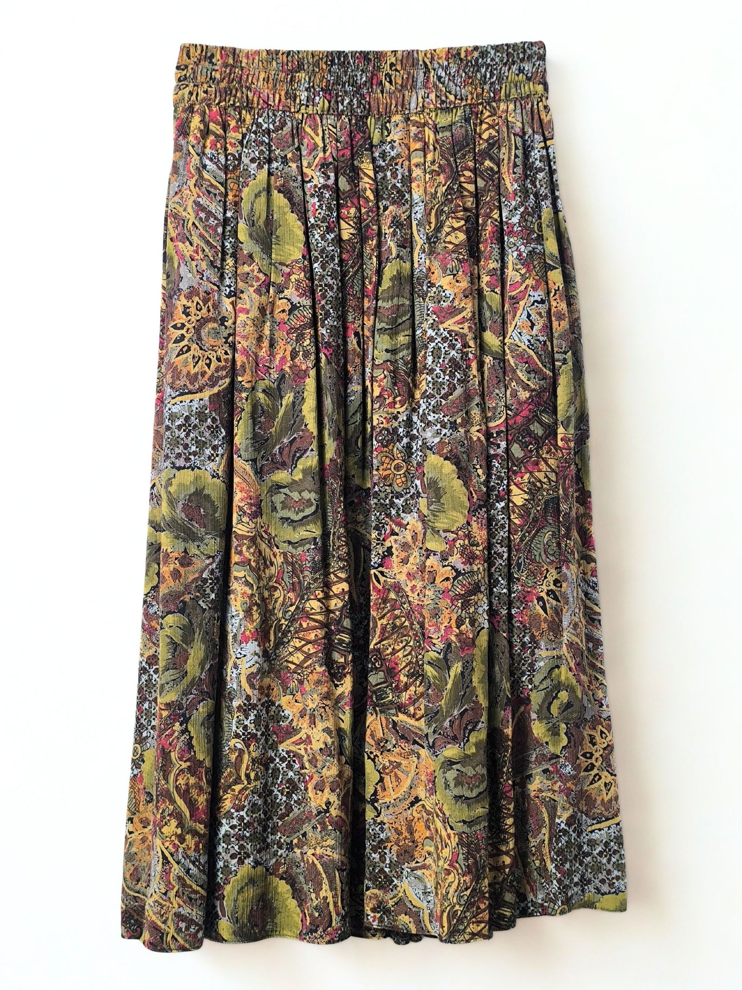 Vintage Pleated Midi Skirt – Made in West Germany