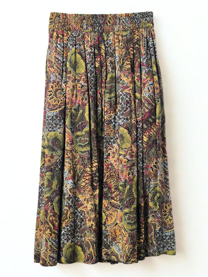Vintage Pleated Midi Skirt – Made in West Germany