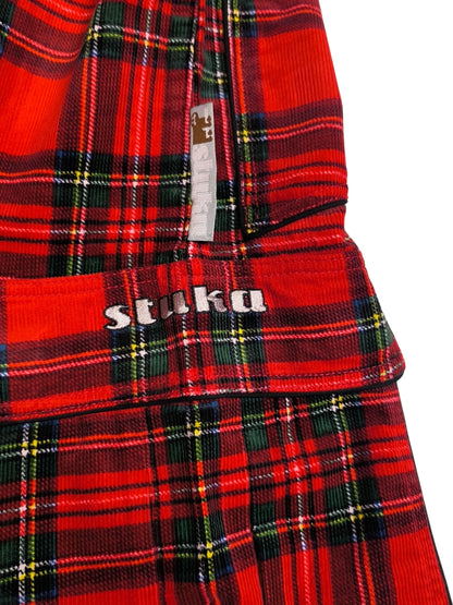 Deadstock STUKA Y2K Wide Leg / Baggy Tartan Corduroy Cargo Pants
90s – Early 2000s Original Streetwear