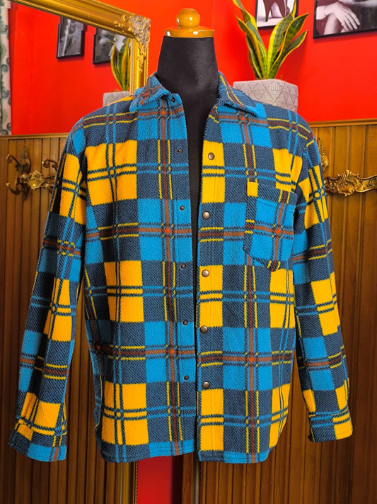 Vintage X-Form Fleece Checked Shirt – Made in Italy