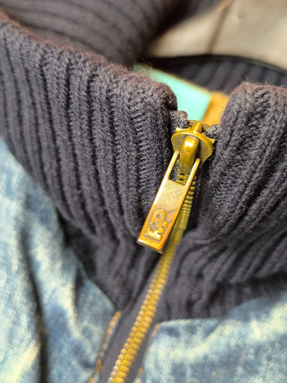 Men’s Iced-Wash Sherpa Bomber Jacket – Melting Pot - Late 80s – Early 90s Italian streetwear outerwear