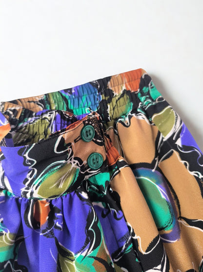 Vintage Floral Midi Skirt – L'Ultima Linea