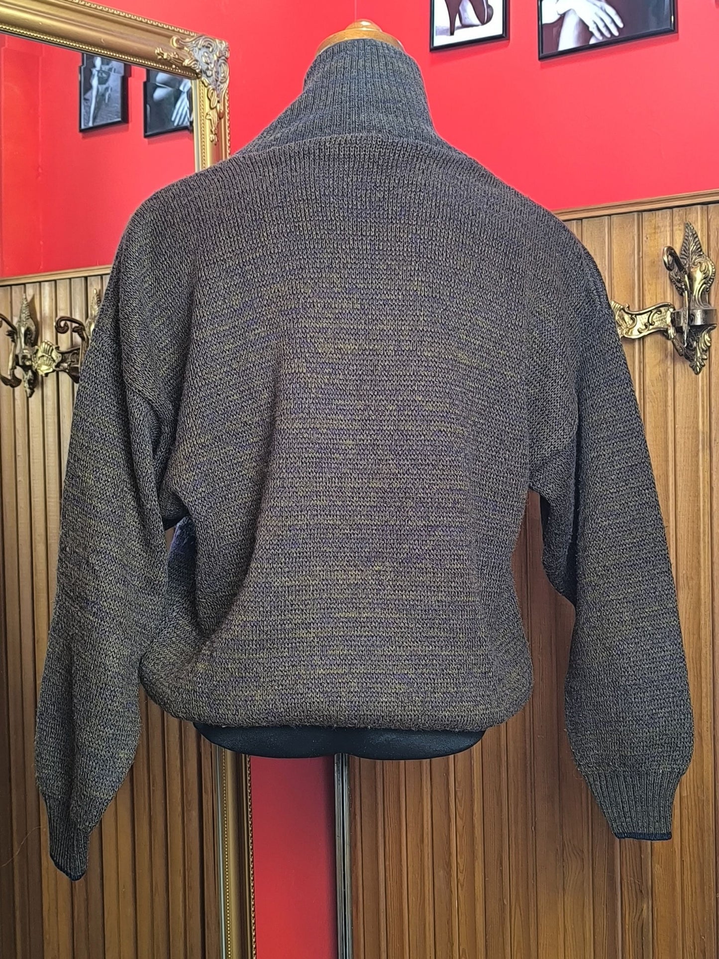 Vintage Italian “Hunter Scene” Knit Sweater by Allora