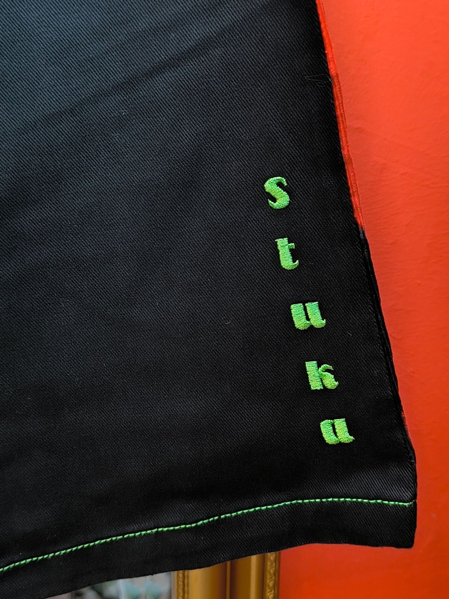 Deadstock Stuka Black Wide Leg Baggy Pants – 90s–Early 2000s Original Skate Streetwear