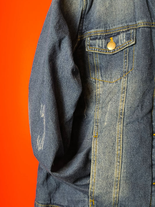 Women’s Winter Sherpa Denim Jacket – Ashley Vintage Charm