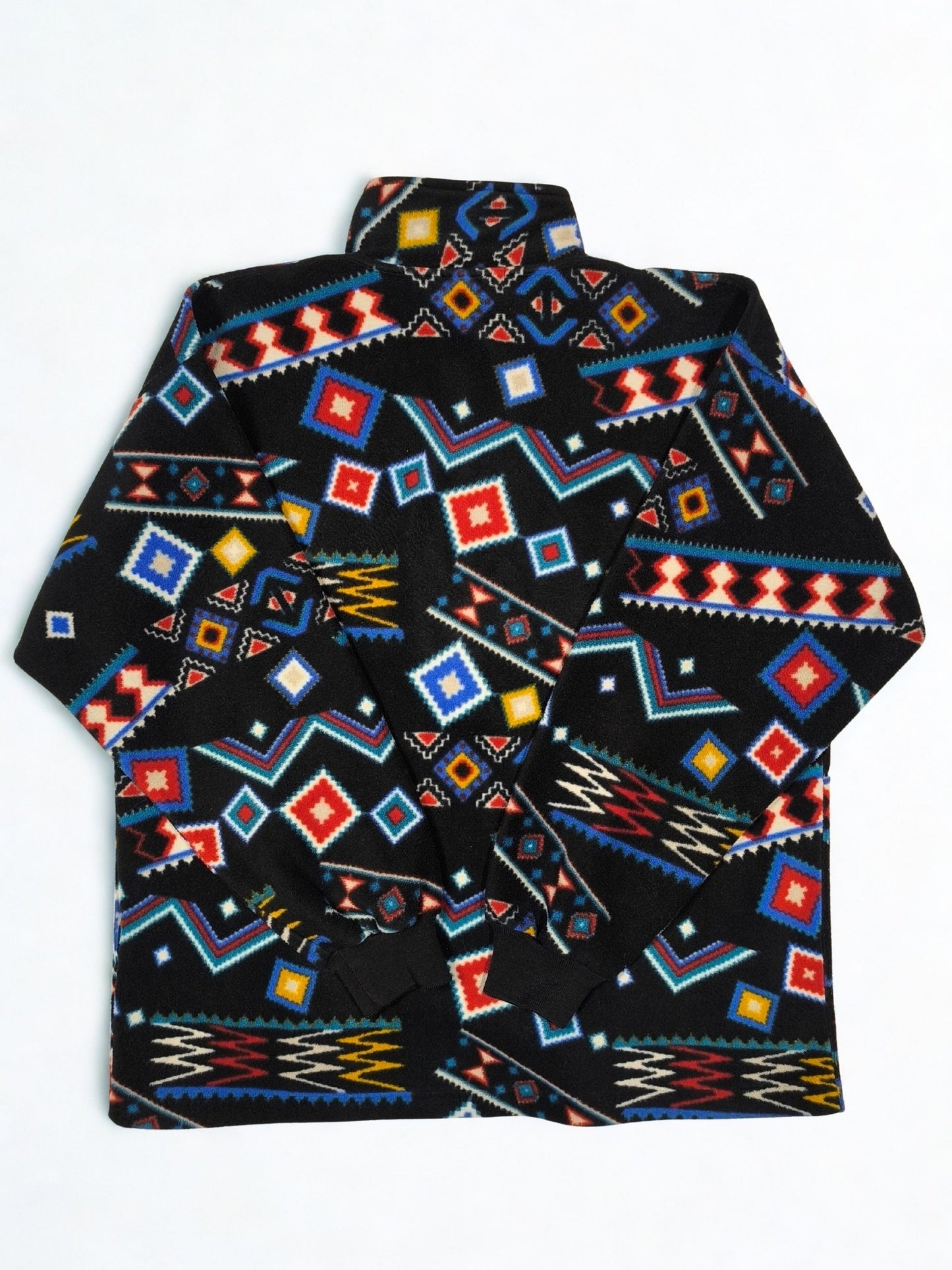 Vintage Unisex Conte of Florence Aztec Fleece Half-Zip Pullover (XL)