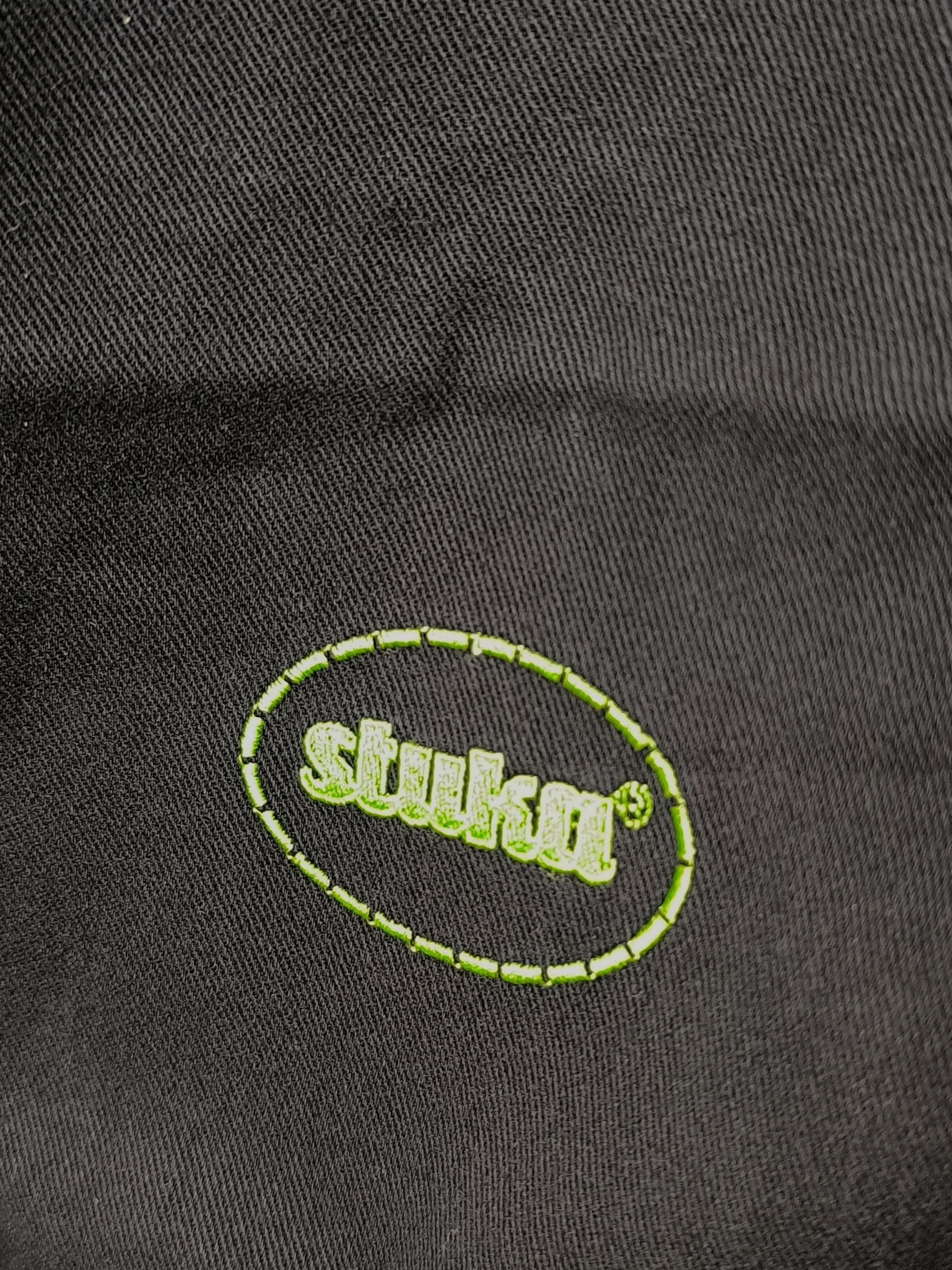 Deadstock Stuka Black Wide Leg Baggy Pants – 90s–Early 2000s