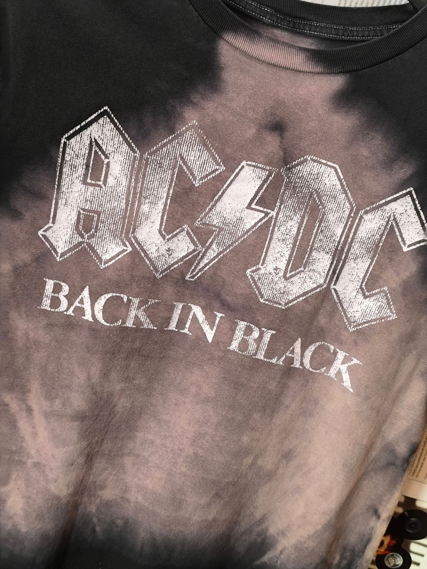 AC/DC “Back in Black” Tie-Dye Band T-Shirt
