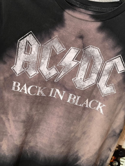 AC/DC “Back in Black” Tie-Dye Band T-Shirt