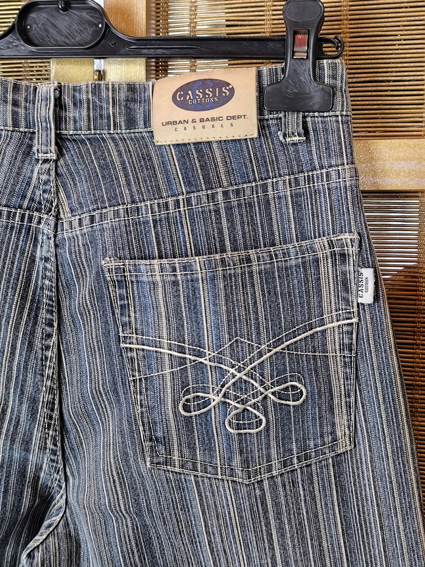 Cassis Cottons Striped Y2K Jeans