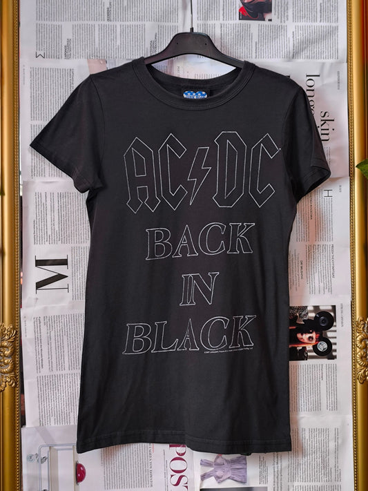 AC/DC “Back in Black” Junk Food T-Shirt — 2007 / Made in U.S.A.