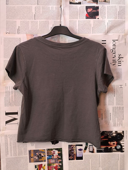 Led Zeppelin “Central Park 1974” Cropped Band T-Shirt