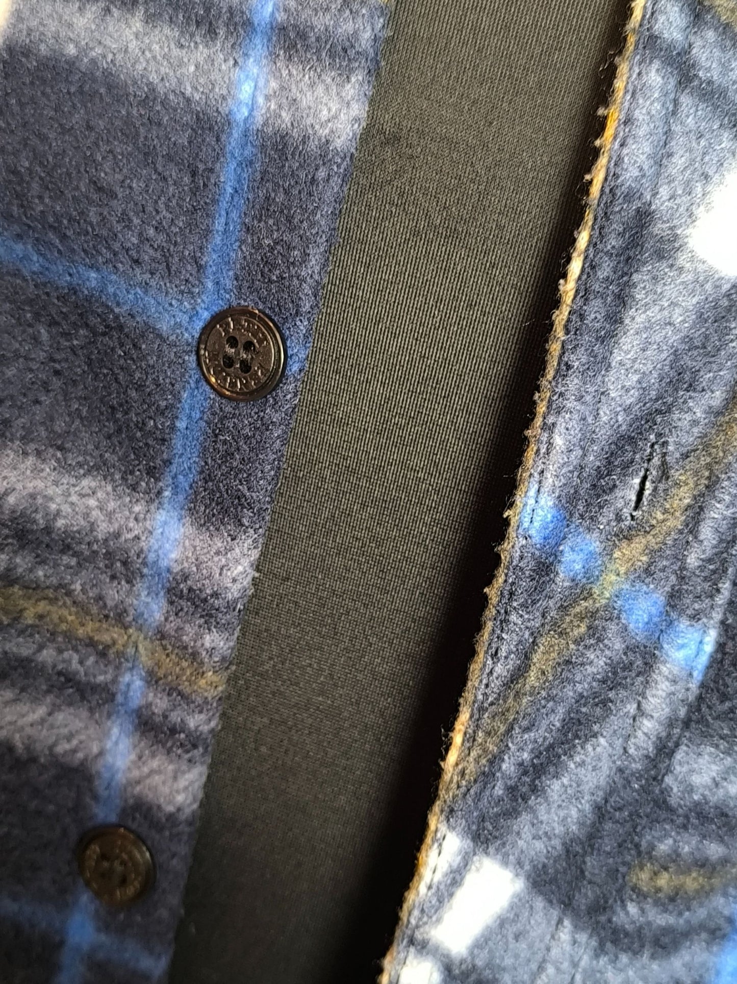 Blue Checked Fleece Shirt