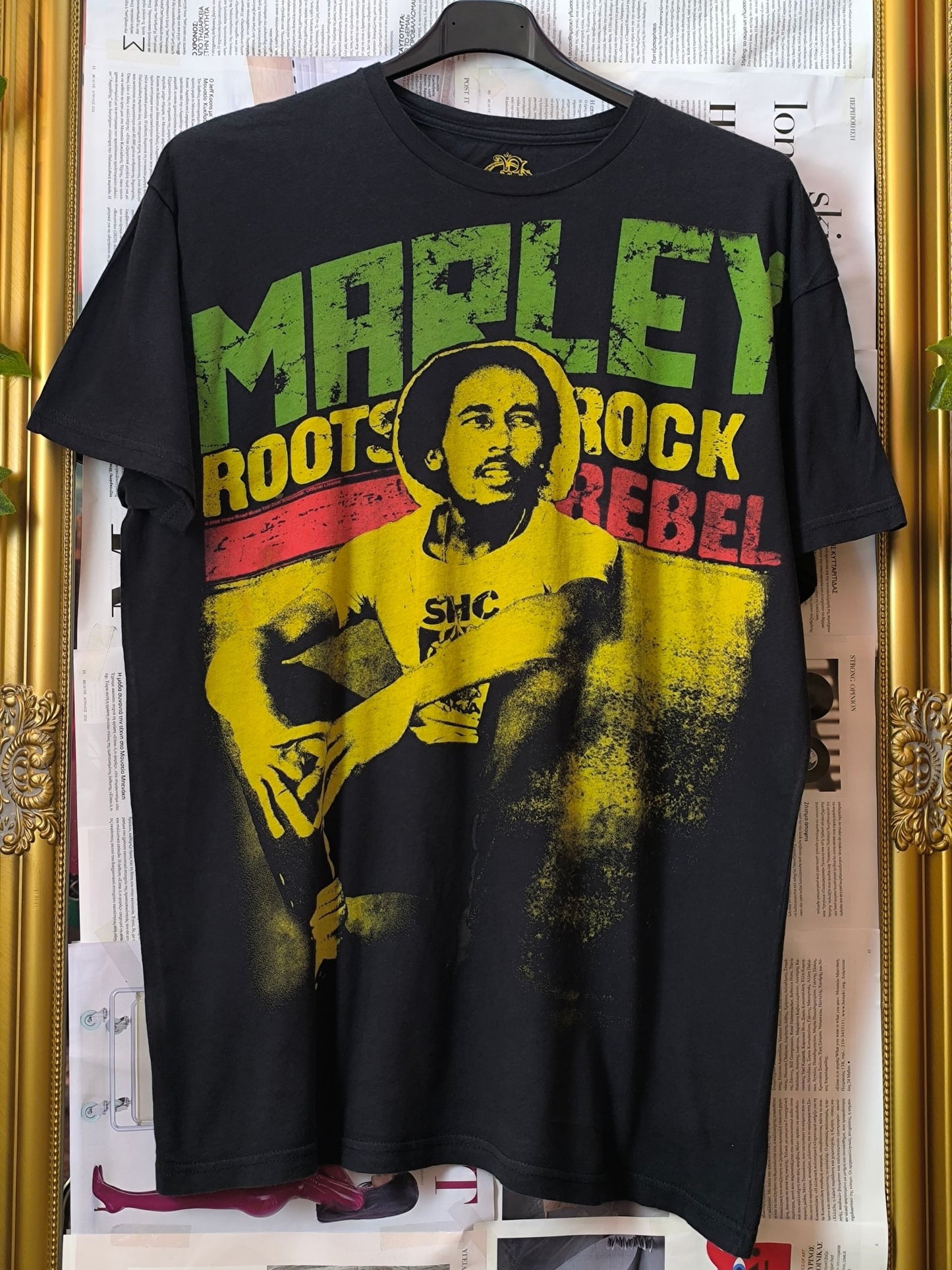 Bob Marley “Roots Rock Rebel” Graphic T-Shirt