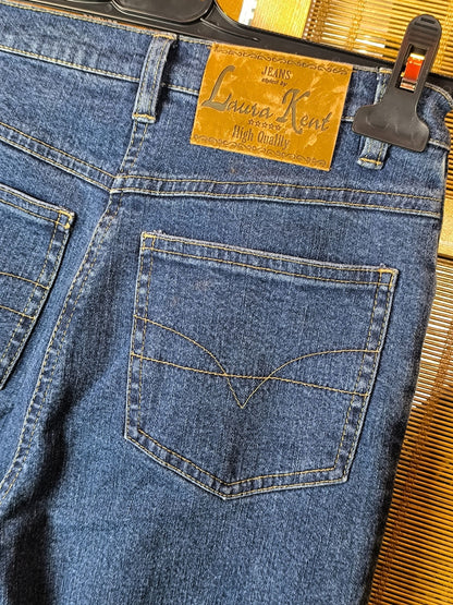 Y2K Laura Kent Tribal Embroidered High Waist Jeans