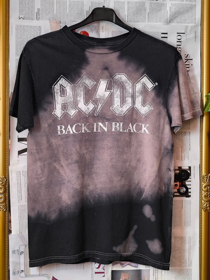 AC/DC “Back in Black” Tie-Dye Band T-Shirt