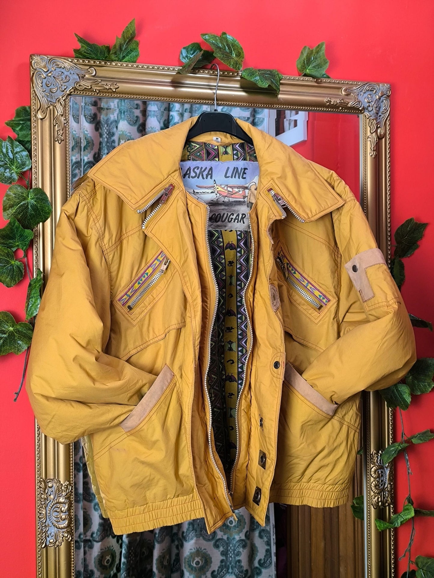 Vintage Alaska Line “Cougar” Expedition Jacket – Mustard Cotton, Late 80s