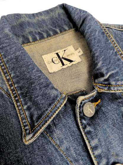 Vintage Calvin Klein Denim Vest – 1990s Icon / As Seen in 1995 Campaign – Made in USA