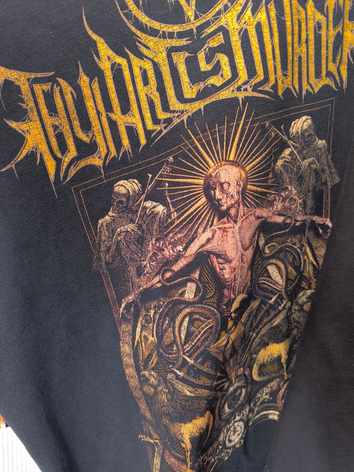 Thy Art Is Murder Graphic Band T-Shirt — Black Deathcore Tee