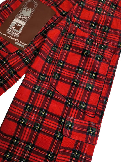Deadstock STUKA Y2K Wide Leg / Baggy Tartan Corduroy Cargo Pants
90s – Early 2000s Original Streetwear