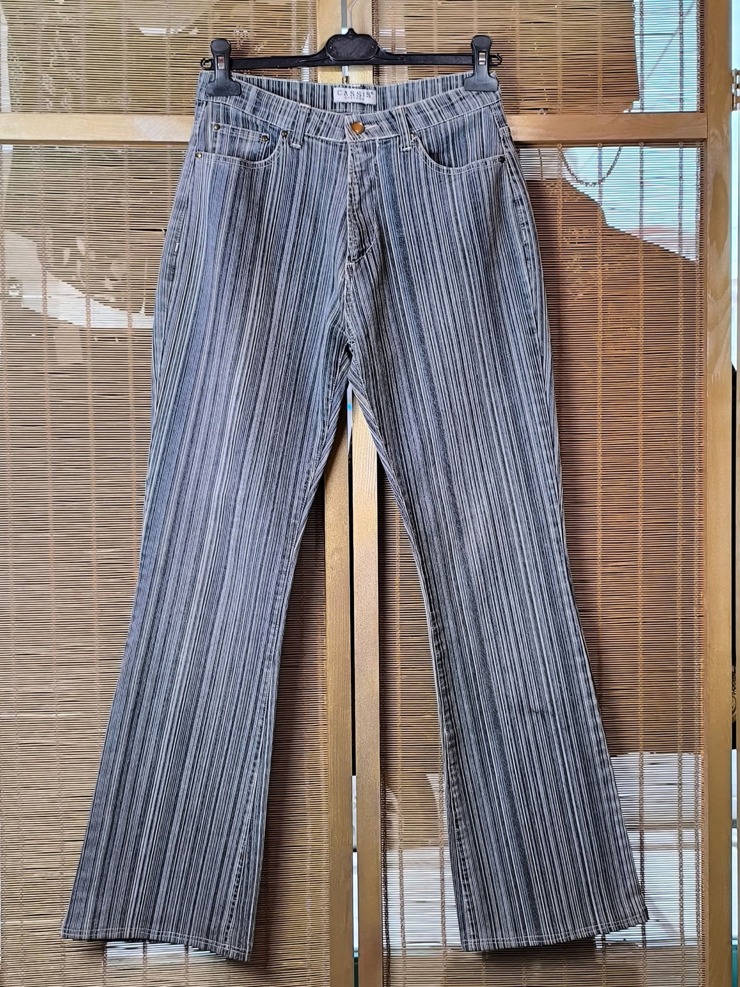 Cassis Cottons Striped Y2K Jeans