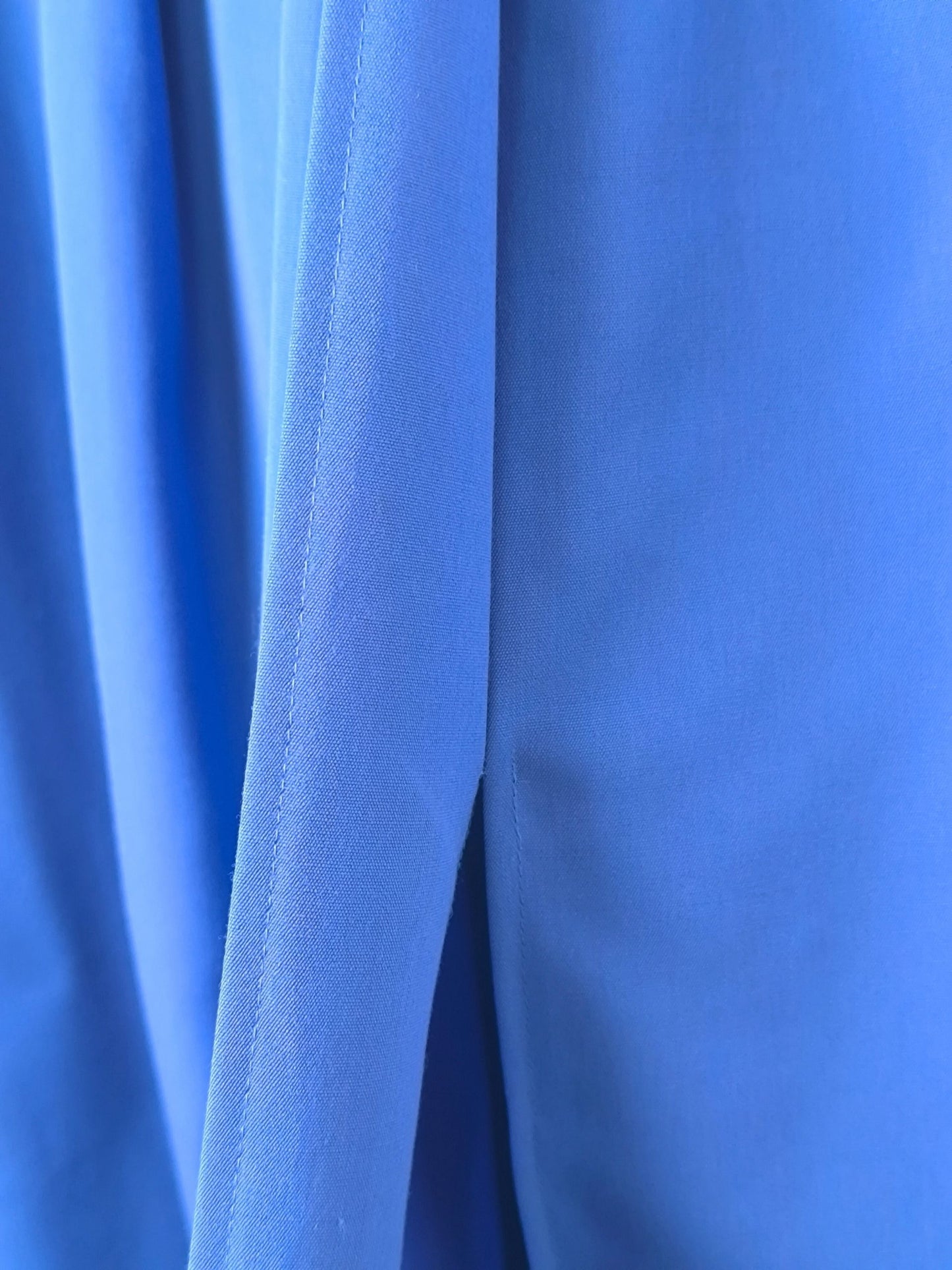 Vintage Lady Mohr Pleated Midi Skirt in Electric Blue