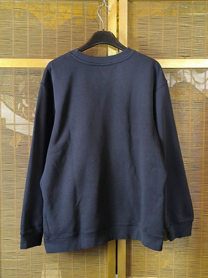 Nike 2000s Vintage Navy Blue Center Swoosh Crewneck Sweatshirt