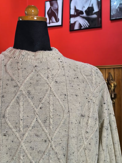 Vintage Grand Central Speckled Knit Sweater