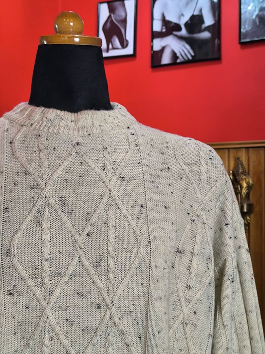 Vintage Grand Central Speckled Knit Sweater