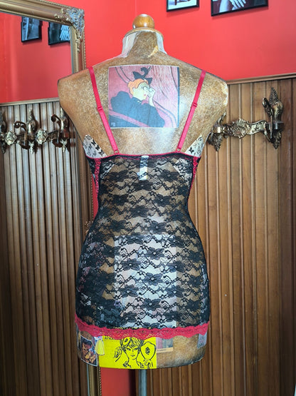 Y2K Black & Red Lace Slip Dress – Just Sexy Lingerie