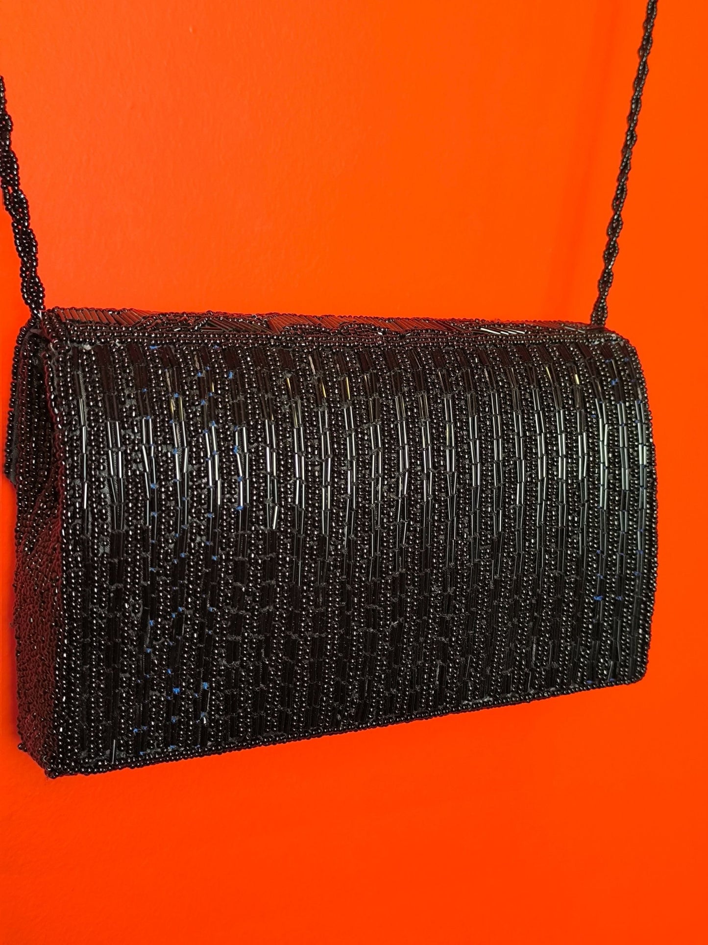 Black Beaded Evening Bag - Late 90s–Early 2000s