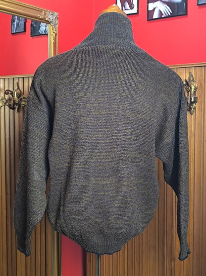 Vintage Italian “Hunter Scene” Knit Sweater by Allora