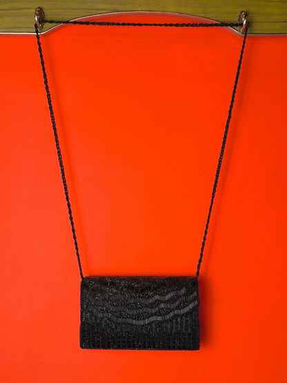 Black Beaded Evening Bag - Late 90s–Early 2000s