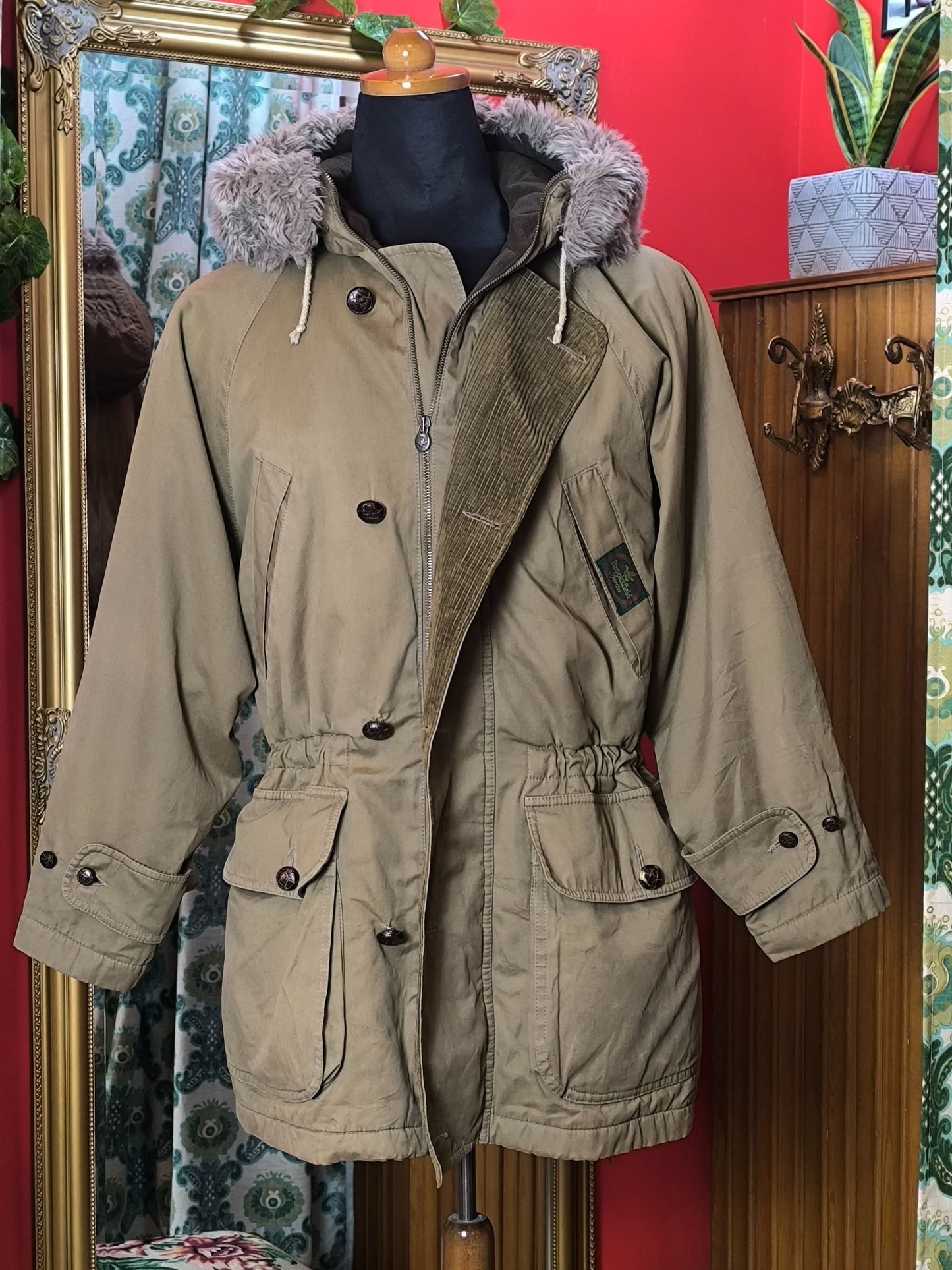 Unisex Brooksfield Sportive Made in Italy Vintage Parka Jacket