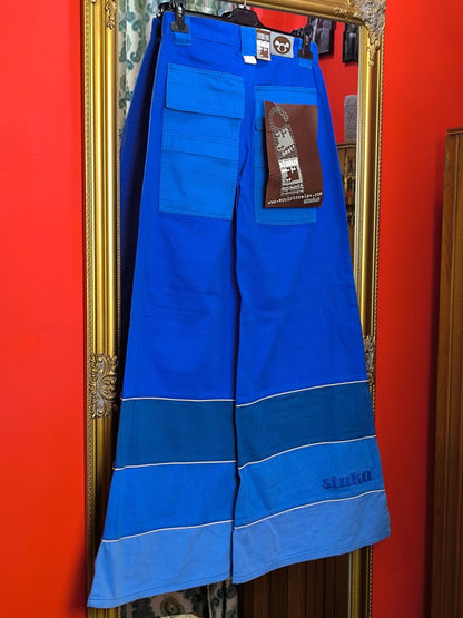 Deadstock Stuka Blue Wide Leg Baggy Pants – 90s–Early 2000s Original Skate Streetwear