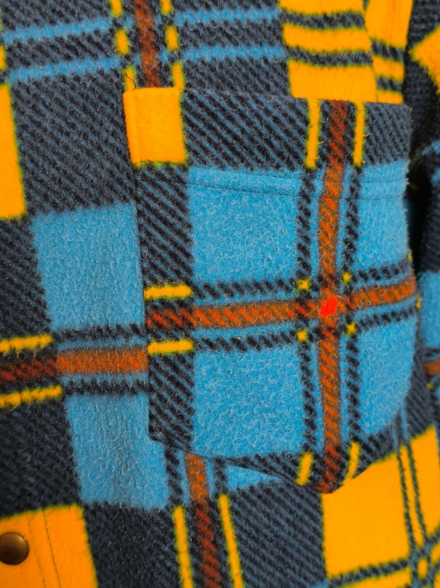 Vintage X-Form Fleece Checked Shirt – Made in Italy