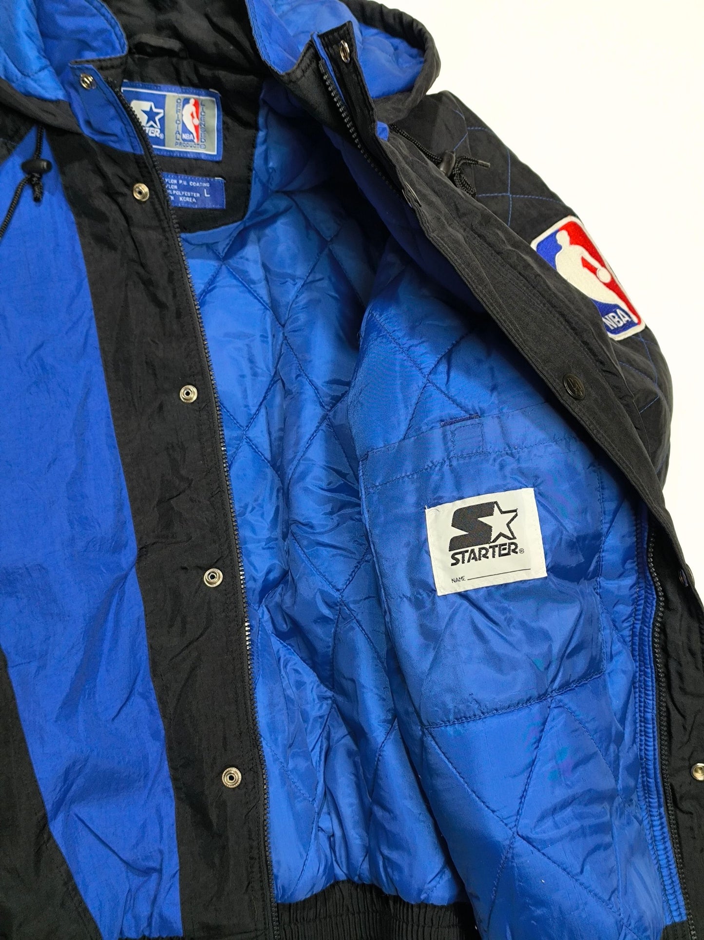 Vintage Starter x Golden State Warriors NBA Puffer Jacket (1990s)