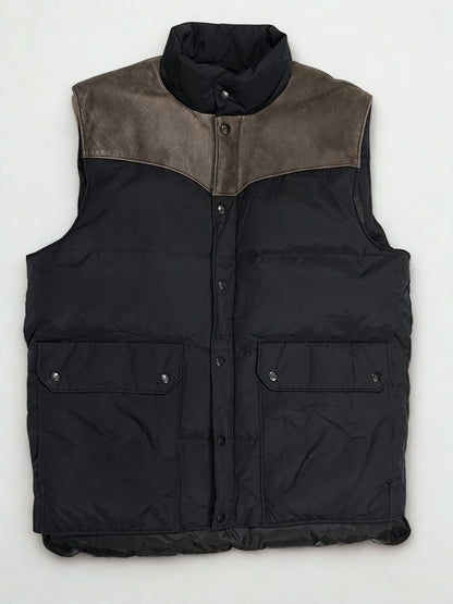 Mercedes-Benz Vintage Down & Leather Puffer Gilet