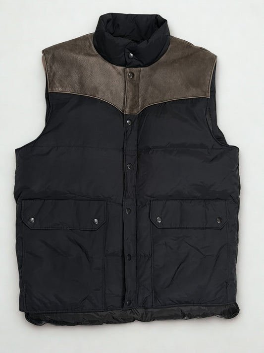 Mercedes-Benz Vintage Down & Leather Puffer Gilet