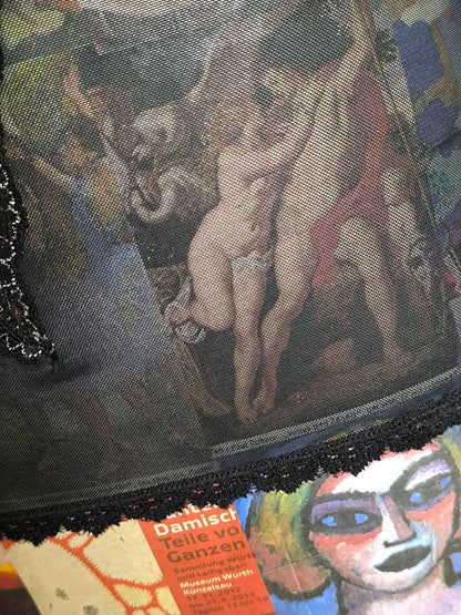 Y2K ed.it.ed Co-Ordinates Black & Red Lace Slip Dress