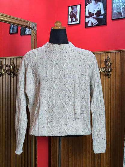 Vintage Grand Central Speckled Knit Sweater