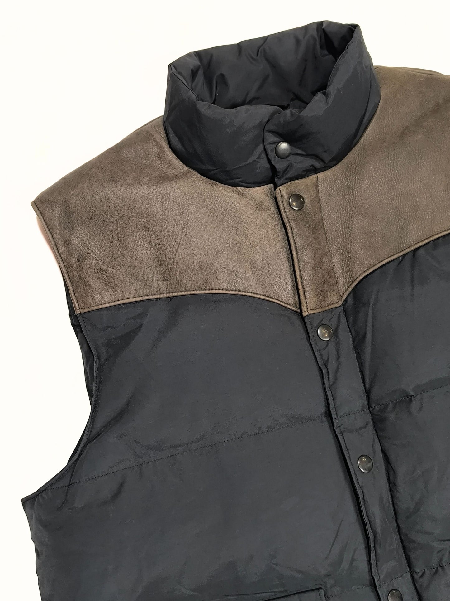 Mercedes-Benz Vintage Down & Leather Puffer Gilet