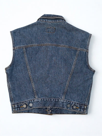 Vintage Calvin Klein Denim Vest – 1990s Icon / As Seen in 1995 Campaign – Made in USA
