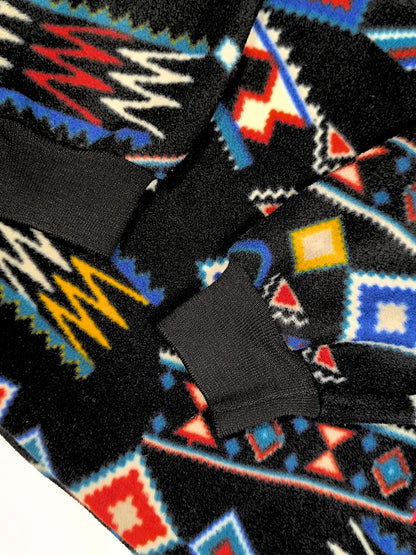 Vintage Unisex Conte of Florence Aztec Fleece Half-Zip Pullover (XL)