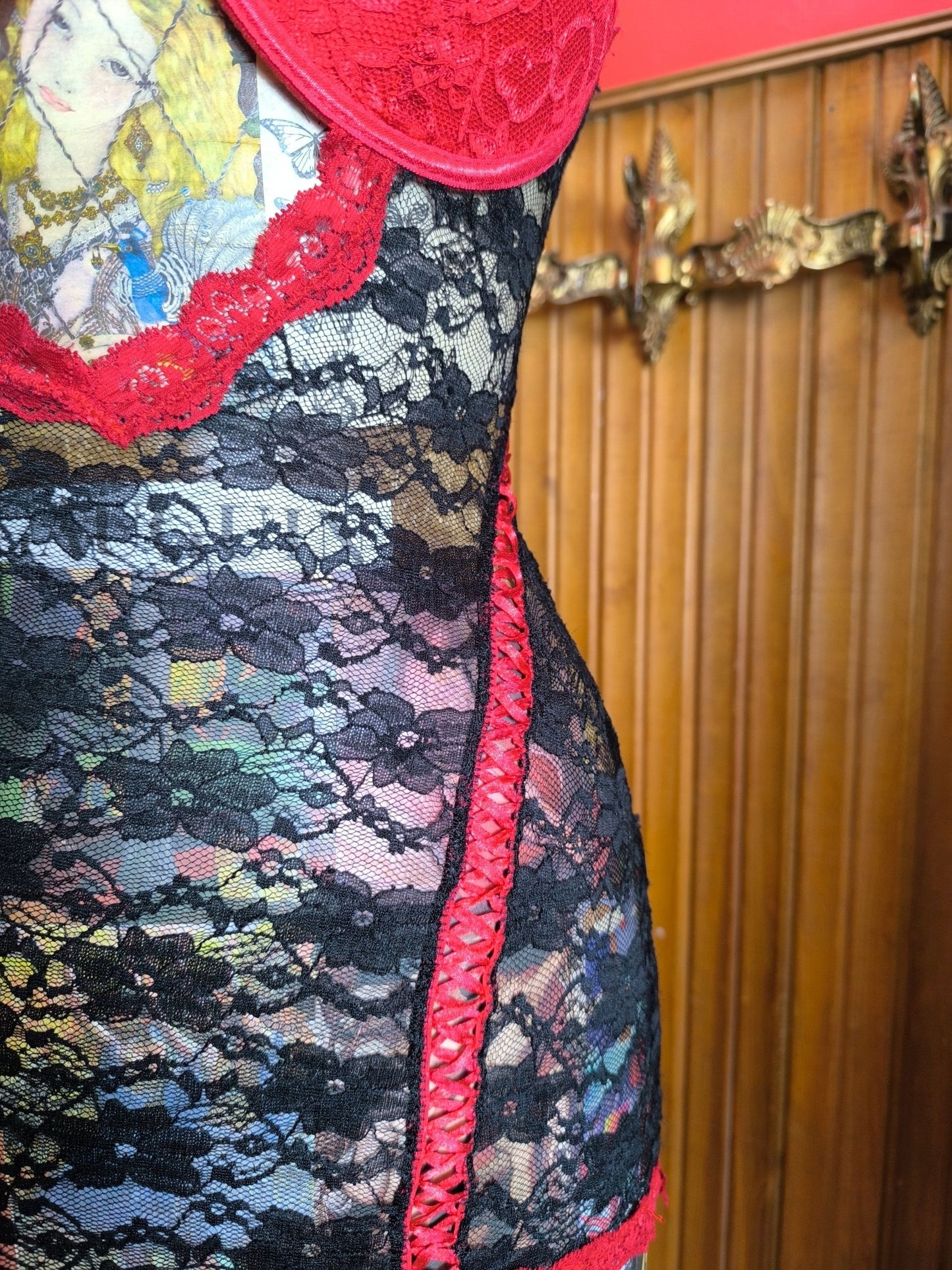 Y2K Black & Red Lace Slip Dress – Just Sexy Lingerie