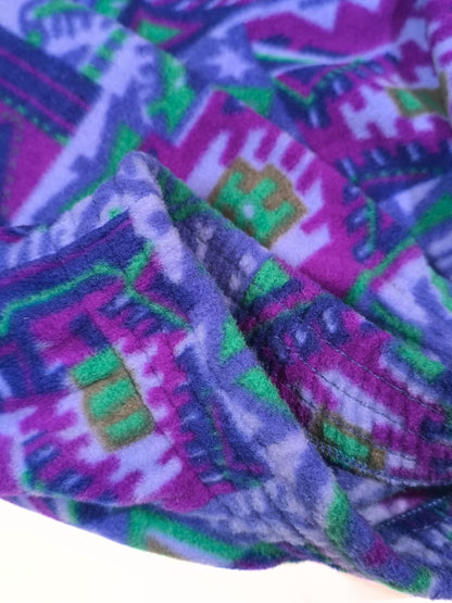 Vintage Zurich 90s Geometric Half-Zip Fleece Pullover