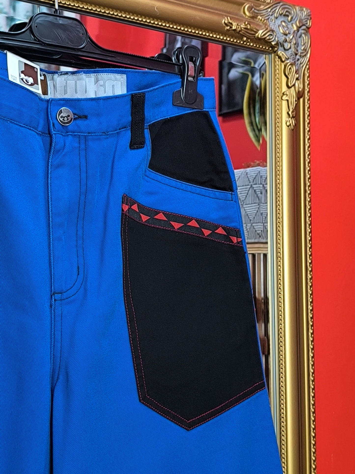 Deadstock Stuka Blue Wide Leg Baggy Pants – 90s–Early 2000s Original Skate Streetwear