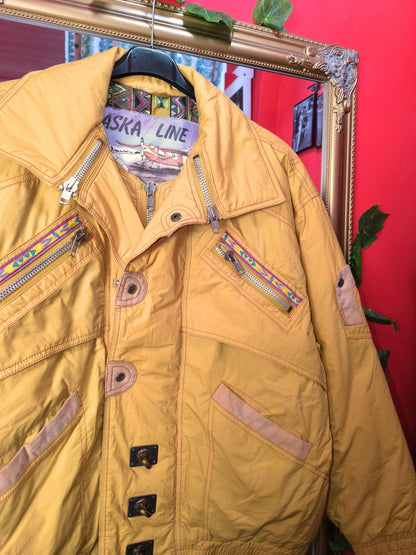 Vintage Alaska Line “Cougar” Expedition Jacket – Mustard Cotton, Late 80s
